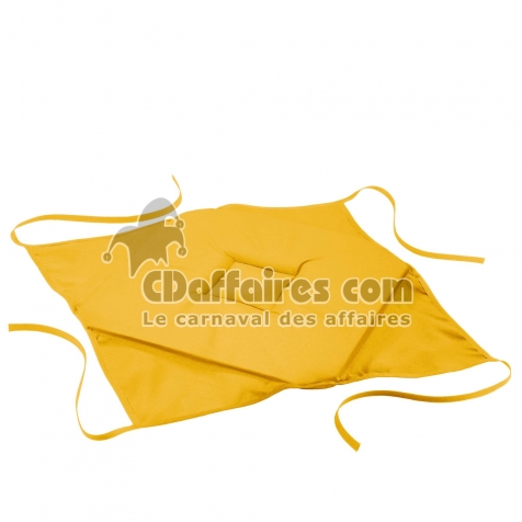 Galette 4 rabats 36 x 36 x 3.5 cm polyester uni essentiel Miel