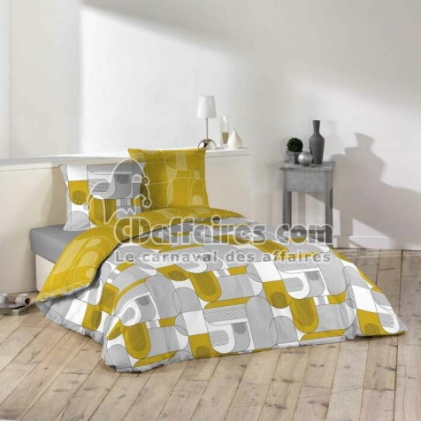 Housse de couette 260 x 240 cm microfibre imprimee Sotchi
