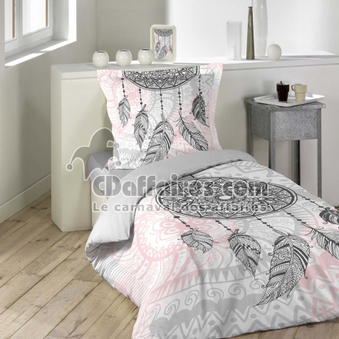 Housse de couette enfant 140x200 cm 100% coton + 2 taies d&rsquo;oreiller