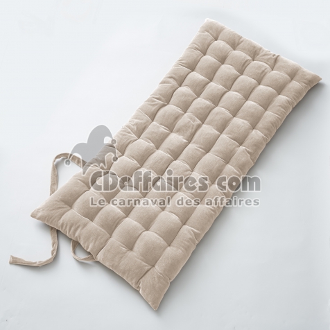 Matelas de sol 60 x 120 velours de coton c&eacute;sar pampa Naturel