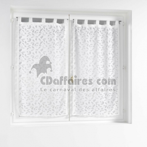 Paire droite passants 2 x 60 x 160 cm maille manon Sans