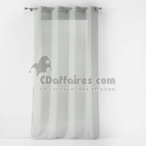 Panneau a oeillets 140 x 240 cm etamine unie etamina Gris