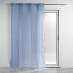 Panneau a oeillets 140 x 240 cm polycoton uni mitsy Azur