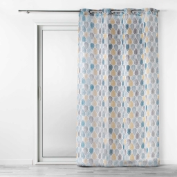 Panneau a oeillets 140 x 240 cm voile imprime transfert palpito Blanc