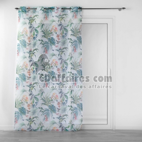 Panneau a oeillets 140 x 240 cm voile sable imprime feerie Blanc
