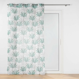 Panneau a oeillets 140 x 240 cm voile sable imprime oasis Sans