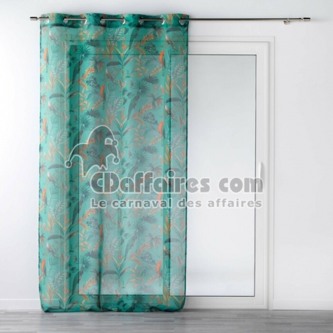 Panneau a oeillets 140 x 240 cm voile sable imprime panis Bleu