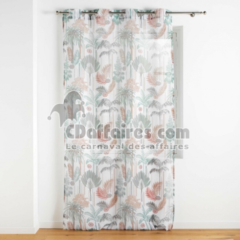 panneau a oeillets 140 x 240 cm voile sable imprime terra nova