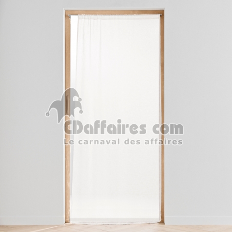 Panneau passe tringle 90 x 200 cm voile tisse carlin Naturel