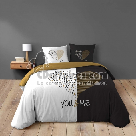 Parure de lit 260 x 240 cm coton imprimé Miu