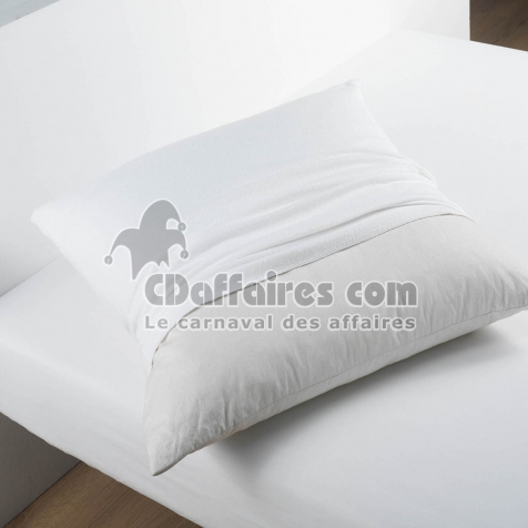 Protege oreiller 65 x 65 cm molleton molly Blanc
