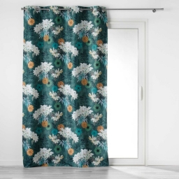 rideau a oeillets 135 x 260 cm 100% occultant/microfibre imp. osaka
