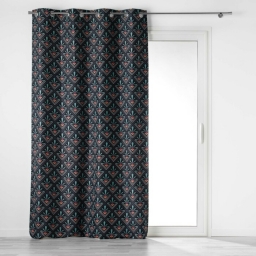 rideau a oeillets 135 x 260 cm 100% occultant/microfibre imp. yuko