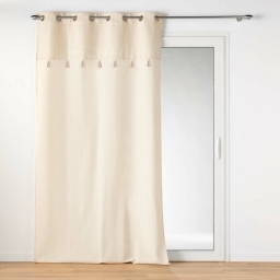 Rideau a oeillets 140 x 240 cm coton + haut m&eacute; tallis&eacute; Izigold