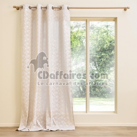 Rideau a oeillets 140 x 240 cm polycoton imprime saharis Sans