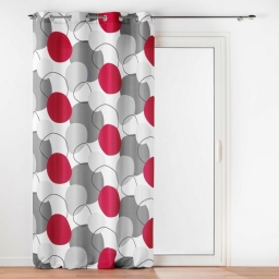 Rideau a oeillets 140 x 260 cm polyester imprim&eacute; Merlin