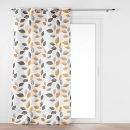 Rideau a oeillets 140 x 280 cm polyester imprim&eacute; Vahine