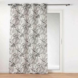 Rideau tamisant 140 x 260 cm polyester imprim&eacute; Cabana Naturel