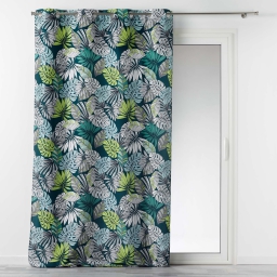 Rideau tamisant 140 x 260 cm polyester imprime cap nature Vert