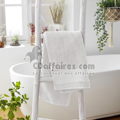Serviette 50 x 90 cm garance chantilly Blanc
