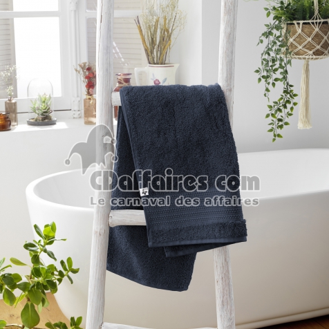 Serviette 50 x 90 cm garance minuit Bleu foncé