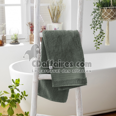 Serviette 50 x 90 cm garance romarin Vert