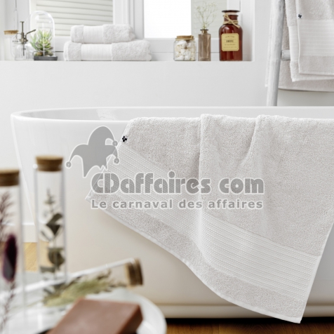 Serviette 70 x 130 cm garance chantilly Blanc