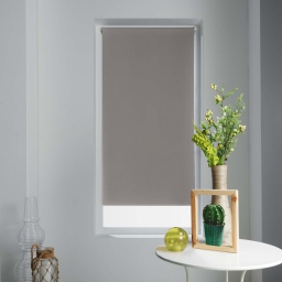 Store enrouleur occultant 60 x 90 cm polyester occult Taupe