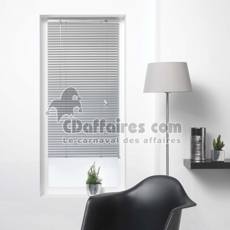 Store venitien lamelles 40 x 130 cm aluminium venitien Argent