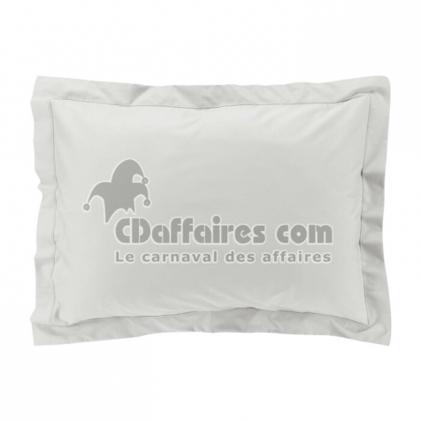 Taie d'oreiller vp 50 x 70 cm percale uni 78 fils percaline  +p. bourdon White