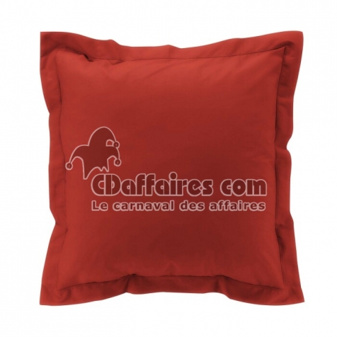 Taie d'oreiller vp 63 x 63 cm percale uni 78 fils percaline  +p. bourdon Tomette