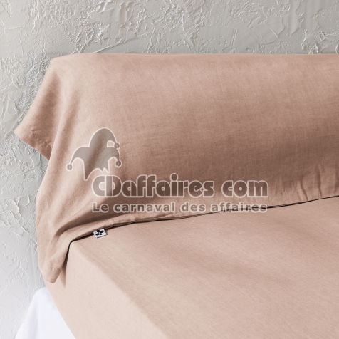 Taie de Traversin 43 x 185 cm - Lyocell Uni Lysandre Blsuh - 147 g/m&sup2;