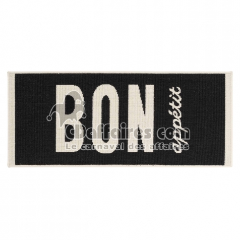 Tapis anti dérapant rectangle 50 x 120 cm bouclette Appetito
