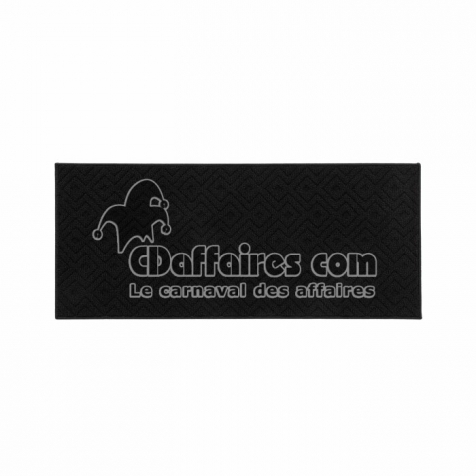 Tapis anti d&eacute;rapant rectangle 50 x 120 cm bouclette Losi Noir