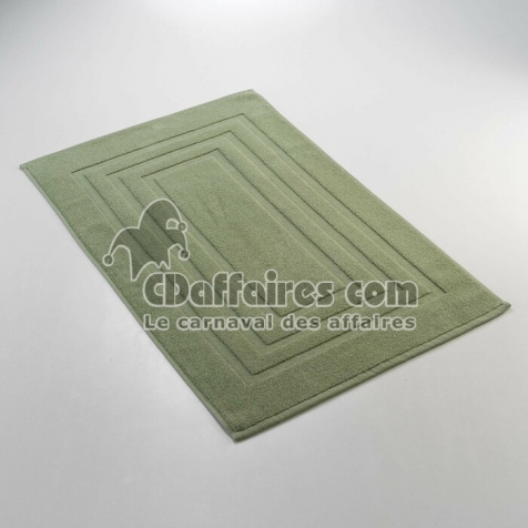 Tapis de bain 50 x 85 cm eponge de coton Tendresse Fougère