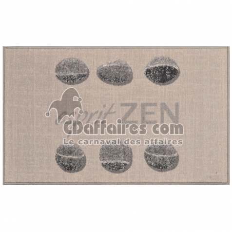 tapis deco rectangle 50 x 80 cm imprime esprit zen