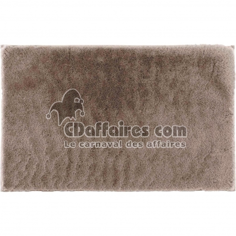 Tapis rectangle 120 x 170 cm imitation fourrure F&eacute;line - Taupe