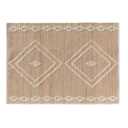 TAPIS RECTANGLE 120 x 170 CM JUTE UNI/LAINE/COTON UNI FLOTY