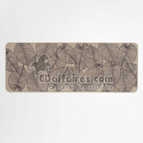 Tapis rectangle 45 x 120 cm tisse imprime jade Sans