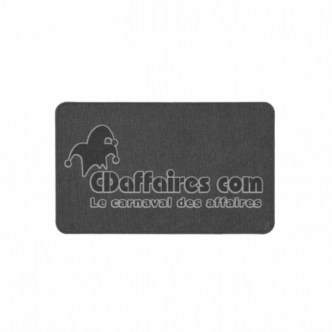 Tapis rectangle 45 x 75 cm tisse uni simeo Anthracite