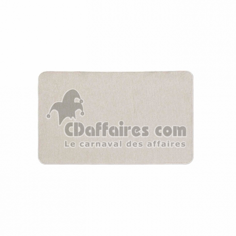 Tapis rectangle 45 x 75 cm tisse uni simeo Naturel