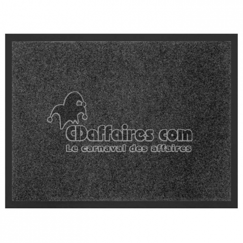 Tapis rectangle 50 x 80 cm anti-poussiere uni telio Gris