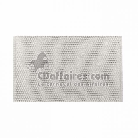 Tapis rectangle 50 x 80 cm coton/polyester tisse alivia Naturel