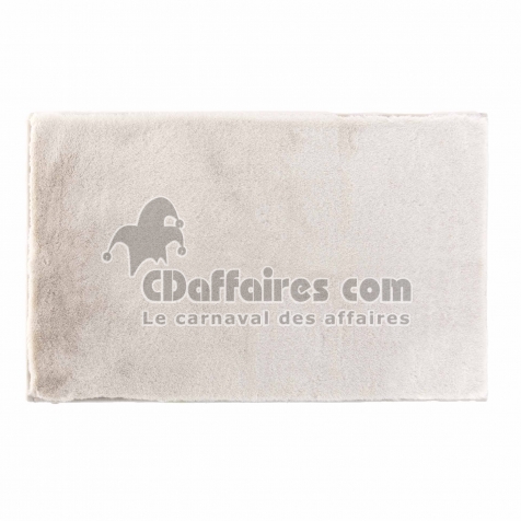 Tapis rectangle 60 x 90 cm imitation fourrure feline Naturel