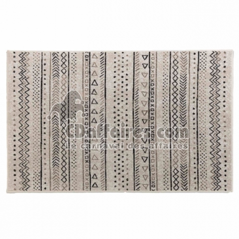 Tapis rectangle 68 x 110 cm viscose tissee tallulah Naturel