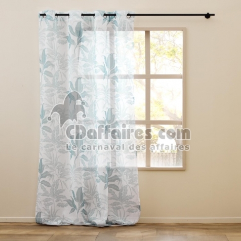 Voilage à Œillets Grande Hauteur - 140 x 280 cm - Voile Sable Imprimé Hera