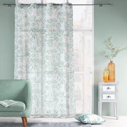 Voilage a oeillets 140 x 240 cm voile sable imprime Biovana