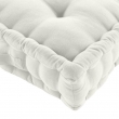 Coussin de sol 50 x 50 x 10 cm coton/polyester recycle grs twily Blanc, image n° 2