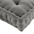 Coussin de sol 50 x 50 x 10 cm coton/polyester recycle grs twily Gris, image n° 2