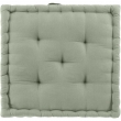Coussin de sol 50 x 50 x 10 cm coton/polyester recycle grs twily Sauge, image n° 4